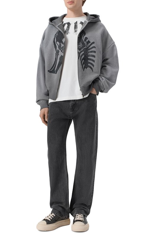 Хлопковая футболка Palm Angels PMAA10DS26JER002 Белый  PMAA10DS26JER002 Фото 2