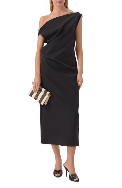 Клатч le rond carre JACQUEMUS черно-белого цвета по цене 121500 руб., арт. 26EBAW00392/AE00076, фото 3 Клатч le rond carre JACQUEMUS, арт. 26EBAW00392/AE00076, фото 3