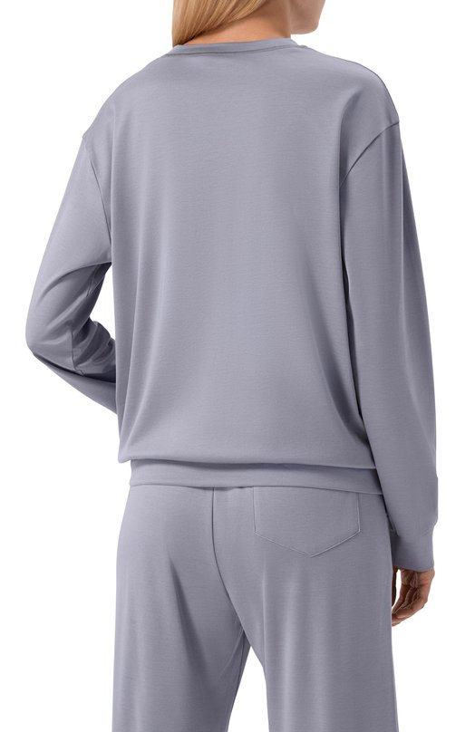 Свитшот из шелка и хлопка MVST M25.2MW.H402/SC00 Серый  M25.2MW.H402/SC00 Фото 4