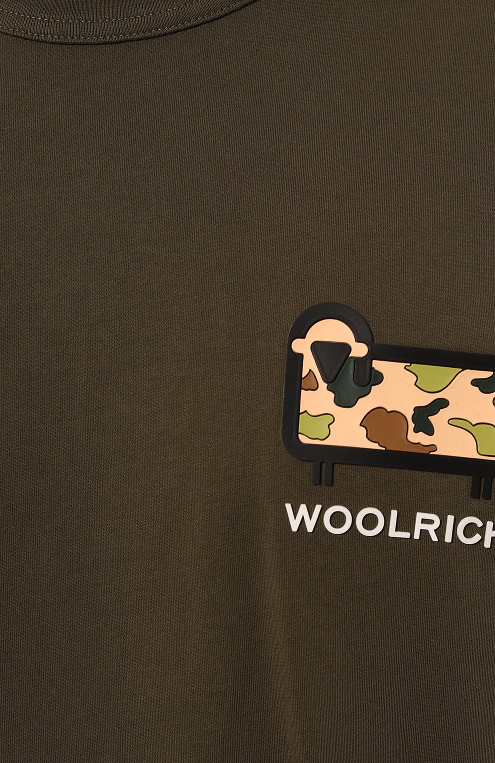 Хлопковая футболка WOOLRICH, арт. CFW0TE0087MRUT2926, фото 5