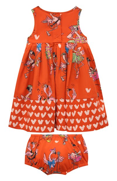 Комплект из платья и шорт STELLA MCCARTNEY кораллового цвета по цене 6955 руб., арт. 602544/SQK84, фото 2 Комплект из платья и шорт STELLA MCCARTNEY, арт. 602544/SQK84, фото 2