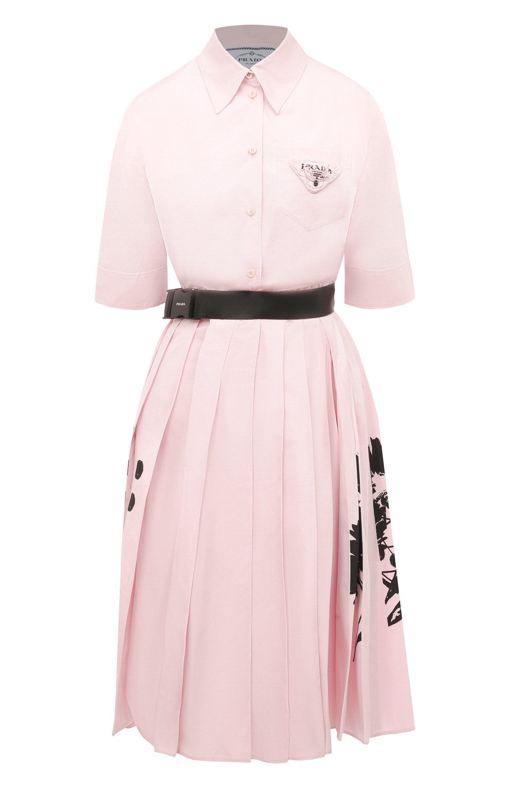 Хлопковое платье PRADA, арт. P3E45R-1YWK-F0UH3-211, фото 1