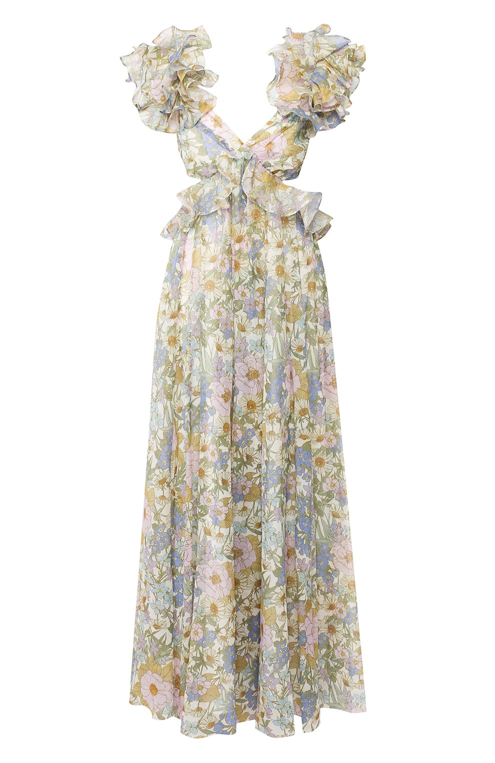 Платье из смеси хлопка и шелка ZIMMERMANN, арт. 7350DSUP, фото 1