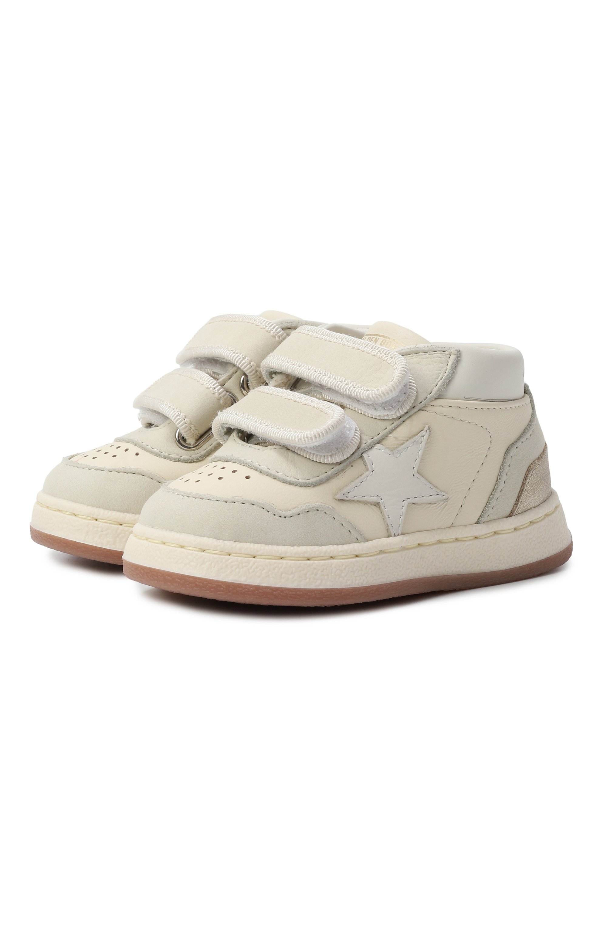 Кожаные кеды june GOLDEN GOOSE DELUXE BRAND, арт. GJF00773.F006749, фото 1