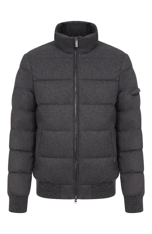 Пуховый бомбер Hetrego 8P521/LE0NARD Серый 8P521/LE0NARD