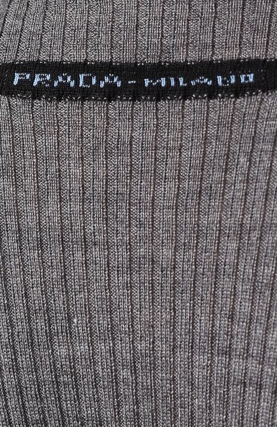 Однотонная водолазка из смеси шерсти и шелка PRADA, арт. P26295-1RZR-F0480, фото 5