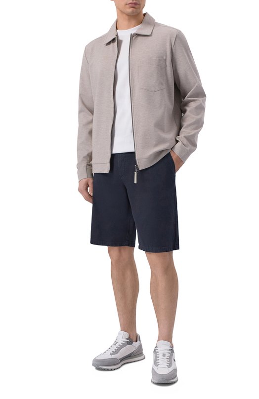 Шорты изо льна и хлопка Bogner 18097335 Чёрный  18097335 Фото 2