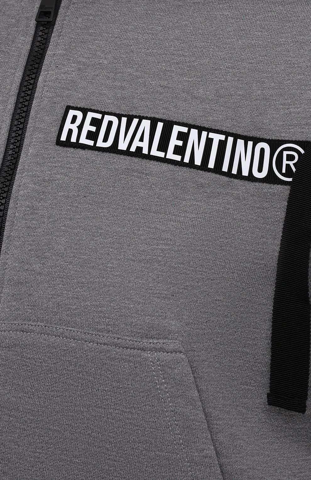 Хлопковая толстовка REDVALENTINO серого цвета по цене 43650 руб., арт. WR0MF08E/68H, фото 5 Хлопковая толстовка REDVALENTINO, арт. WR0MF08E/68H, фото 5