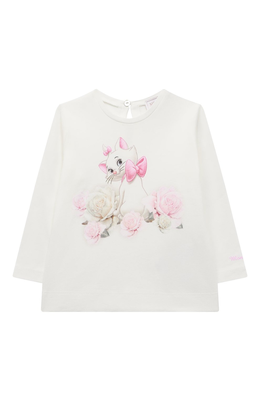 Хлопковый лонгслив MONNALISA, арт. 390601, фото 1