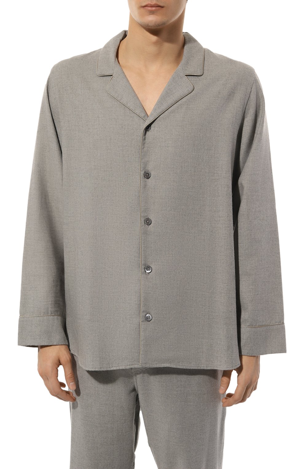 Пижама из хлопка и шерсти ZIMMERLI, арт. 4600-21001, фото 3