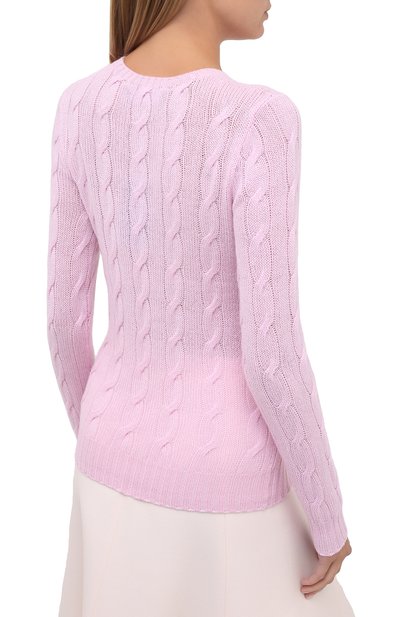 Кашемировый пуловер RALPH LAUREN розового цвета по цене 84350 руб., арт. 290615209, фото 4 Кашемировый пуловер RALPH LAUREN, арт. 290615209, фото 4