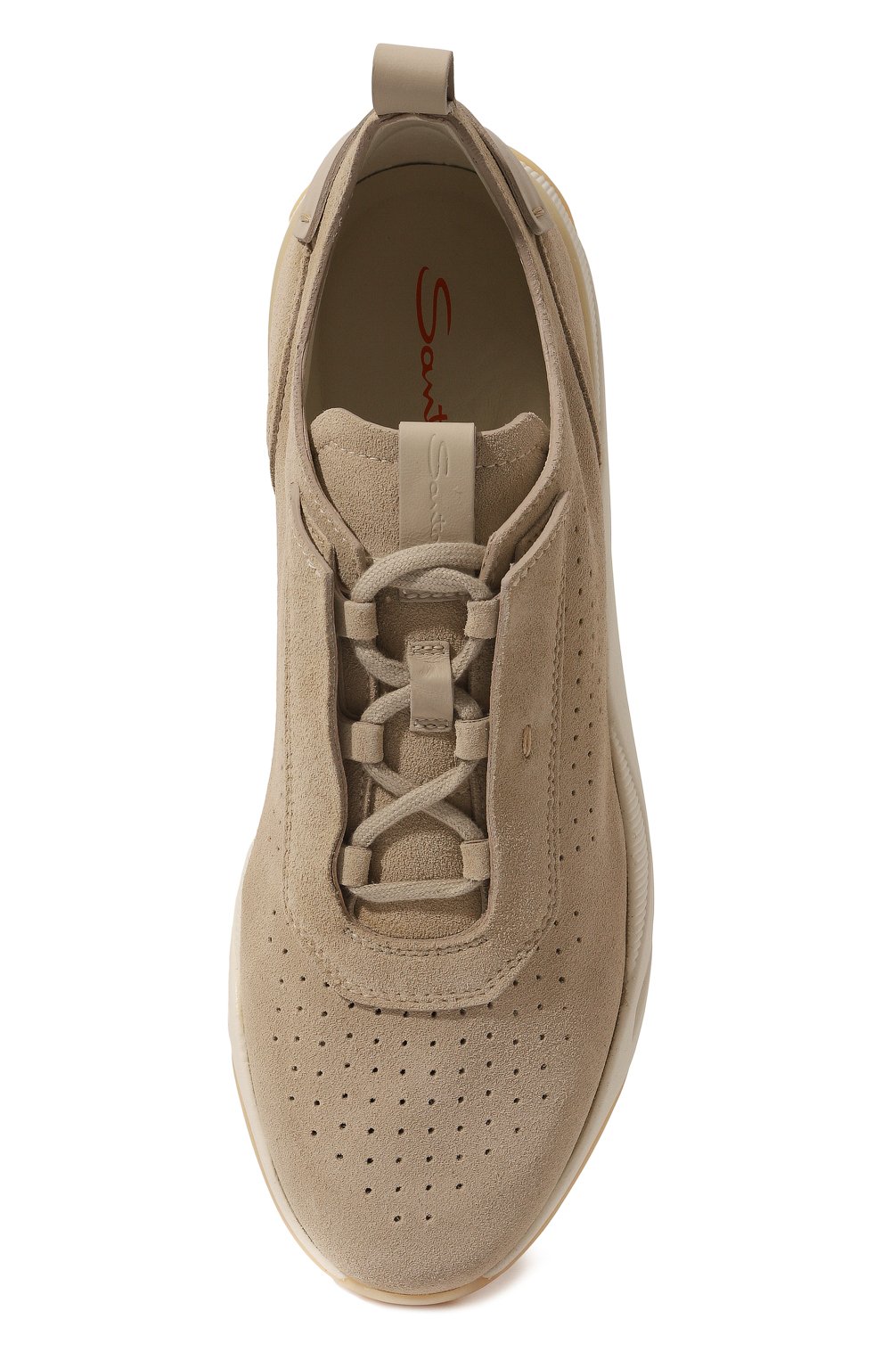 Замшевые кроссовки SANTONI бежевого цвета по цене 62150 руб., арт. MBIM21694BTTCSB7E10, фото 6 Замшевые кроссовки SANTONI, арт. MBIM21694BTTCSB7E10, фото 6