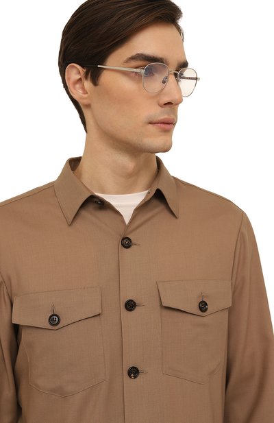 Оправа SAINT LAURENT серебряного цвета по цене 37950 руб., арт. SL 555 0PT 002, фото 3 Оправа SAINT LAURENT, арт. SL 555 0PT 002, фото 3