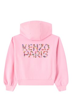 Детский хлопковая толстовка KENZO розового цвета, арт. K60987 | Фото 2 (Материал внешний: Хлопок; Рукава: Длинные; Материал сплава: Проставлено; Драгоценные камни: Проставлено; Материал подклада: Хлопок; Девочки Кросс-КТ: Толсто�вка-одежда, Толстовка-спорт; Ростовка одежда: 3 года | 98 см, 5 лет | 110 см, 7 лет | 122 см, 9 лет | 134 см, 12 лет | 152 см)