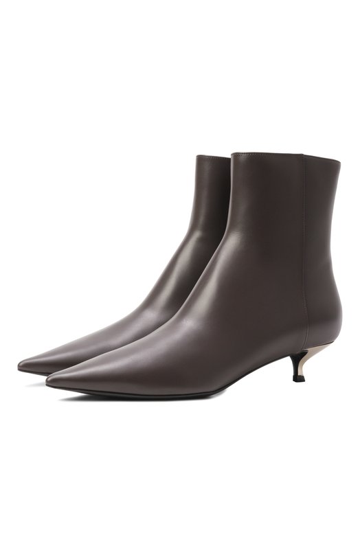 Кожаные ботильоны Giorgio Armani GW002125/AF19742 Коричневый GW002125/AF19742
