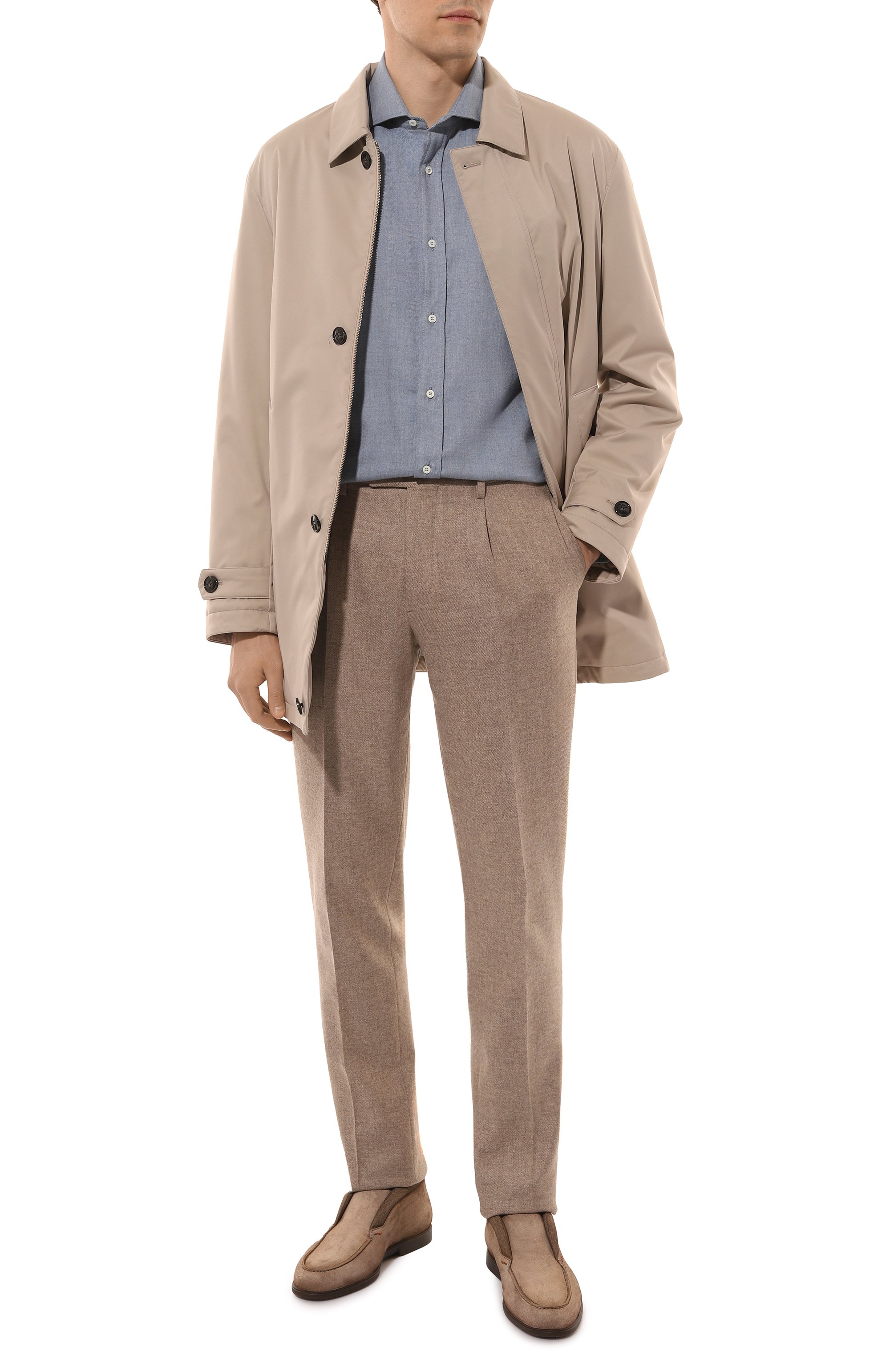 Замшевые ботинки malibu SANTONI, арт. MGAG18974DKTGGEX., фото 2