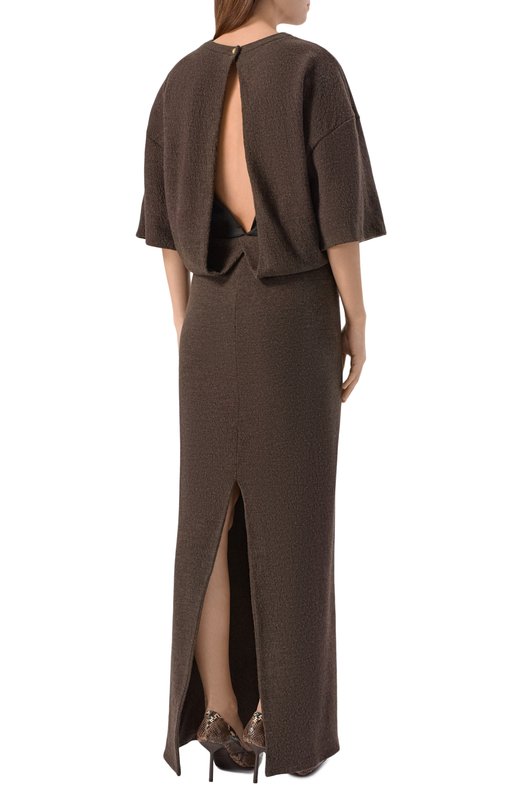 Кашемировое платье Darkpark WDR03 Коричневый  WDR03 Фото 3