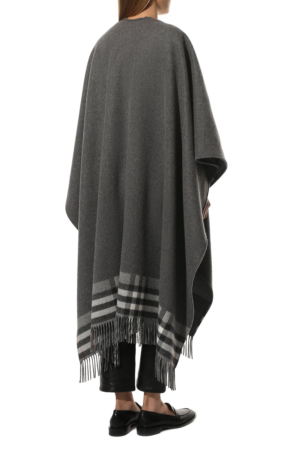 Накидка из смеси шерсти и кашемира BURBERRY, арт. 8047594, фото 4