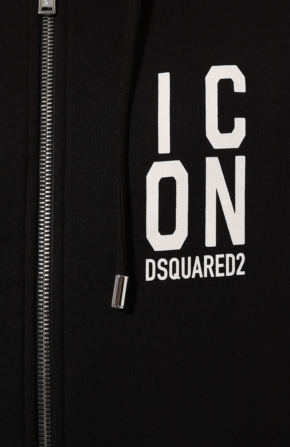 Хлопковая толстовка DSQUARED2 черного цвета по цене 65450 руб., арт. S79HG0012/S25516, фото 5 Хлопковая толстовка DSQUARED2, арт. S79HG0012/S25516, фото 5
