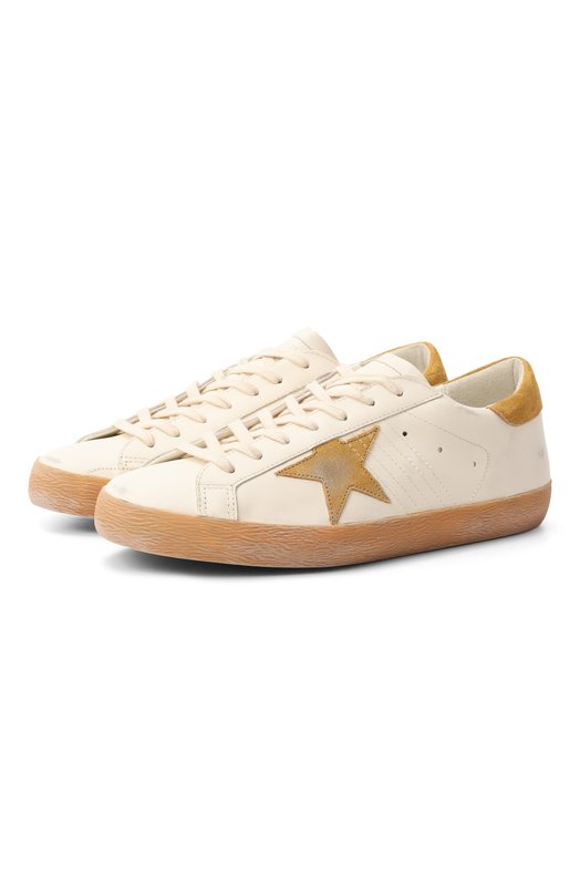 Кожаные кеды Super Star Golden Goose Deluxe Brand GMF00101.F007522 Белый GMF00101.F007522