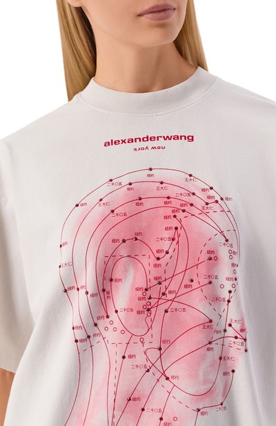 Хлопковая футболка ALEXANDER WANG, арт. UCC2261886, фото 5