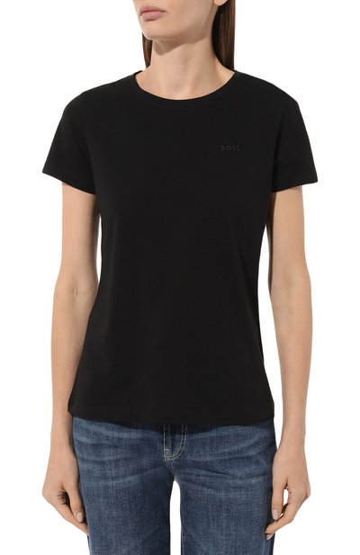 Хлопковая футболка BOSS ORANGE, арт. 50489871, фото 3