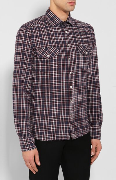 Рубашка из смеси хлопка и шерсти SAND, арт. 8243 IVER C TRIM P0CKET, фото 3