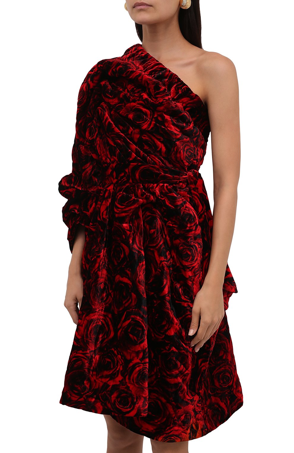 Платье DRIES VAN NOTEN красного цвета по цене 156000 руб., арт. 212-011035-3501, фото 3 Платье DRIES VAN NOTEN, арт. 212-011035-3501, фото 3