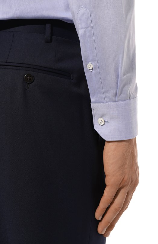 Хлопковая сорочка Corneliani 94P010-9411409 Синий  94P010-9411409 Фото 6
