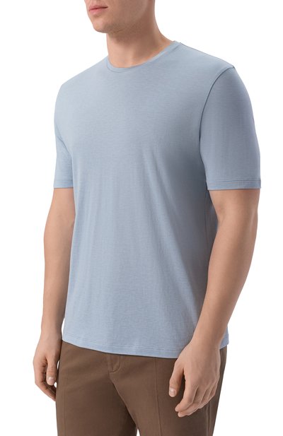 Футболка из шелка и хлопка 12 STOREEZ, арт. 137282, фото 3