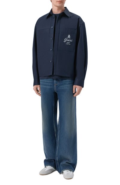 Мужская хлопковая рубашка GUCCI, арт. 851711/ZAQH5