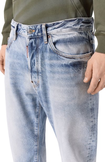 Джинсы bro DSQUARED2 голубого цвета по цене 78600 руб., арт. S74LB1875/S30839, фото 5 Джинсы bro DSQUARED2, арт. S74LB1875/S30839, фото 5