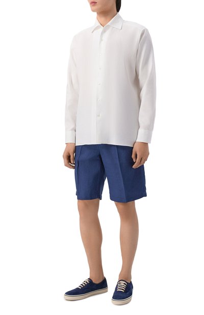 Льняные шорты 120% LINO, арт. 33ALIM2137/0253/S00, фото 2