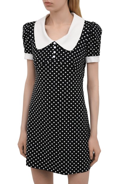 Платье MIU MIU черно-белого цвета по цене 145000 руб., арт. MJA815-1DVC-F0002, фото 3 Платье MIU MIU, арт. MJA815-1DVC-F0002, фото 3