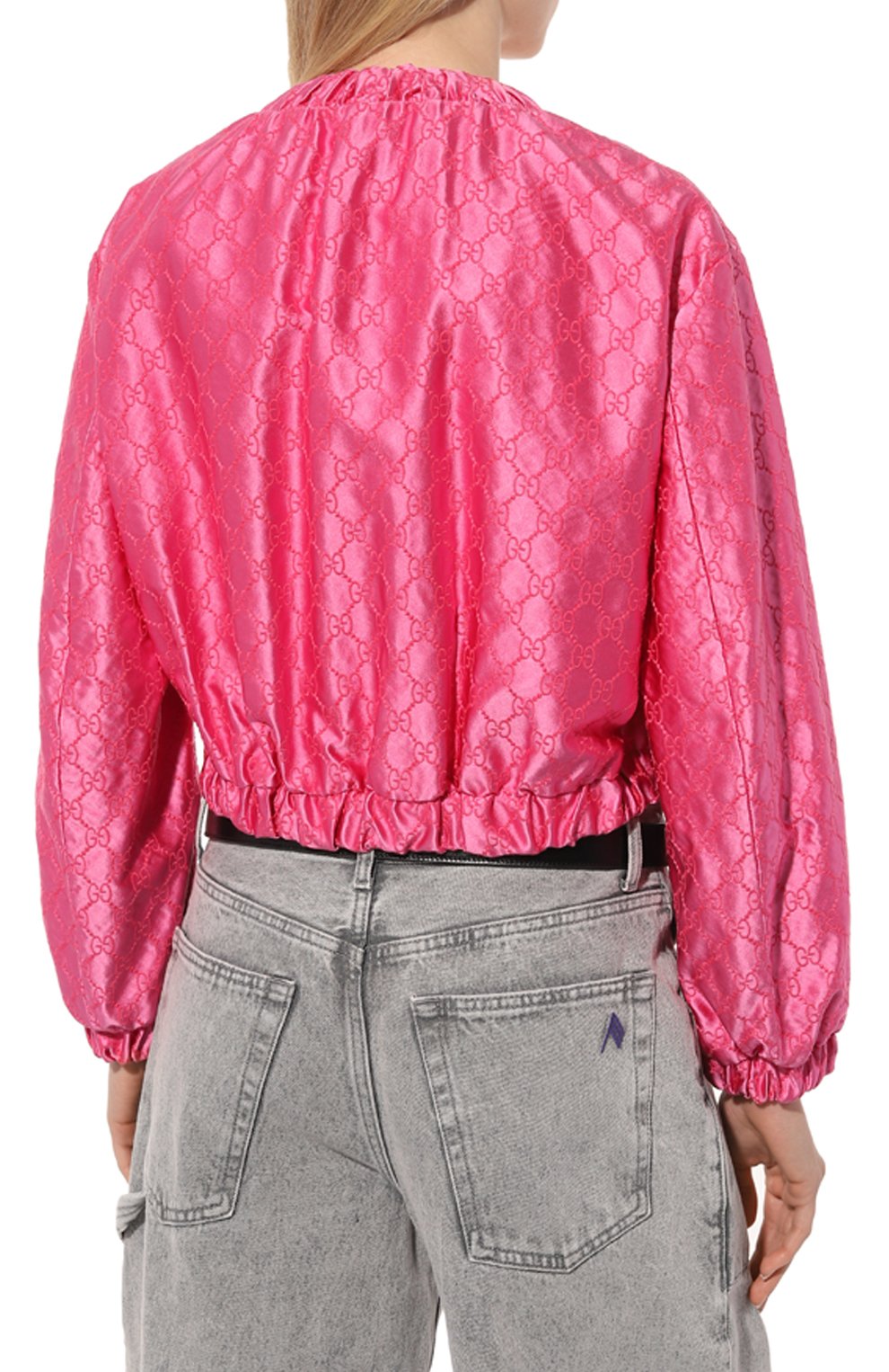Шелковый бомбер GUCCI, арт. 691925/ZAIDC, фото 4