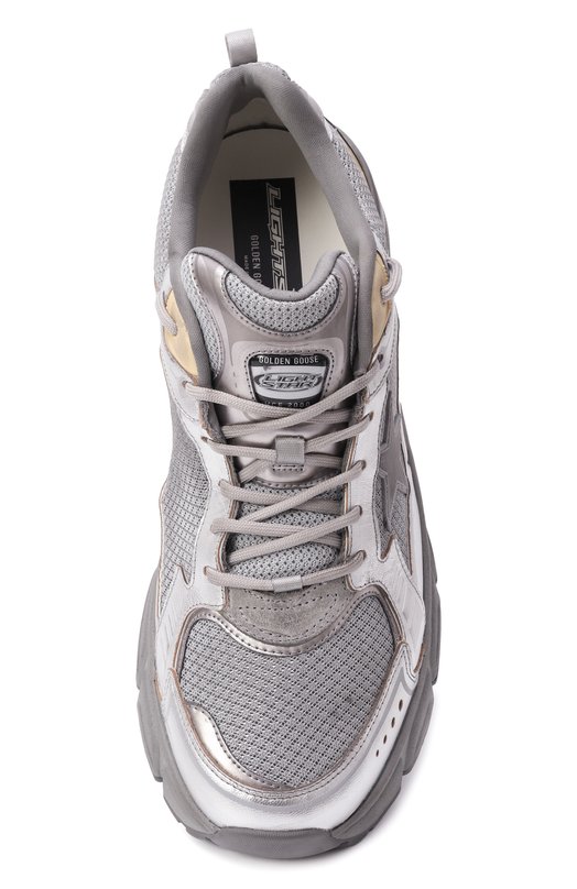 Комбинированные кроссовки Lightstar Golden Goose Deluxe Brand GMF00724.F006475 Серебряный  GMF00724.F006475 Фото 6
