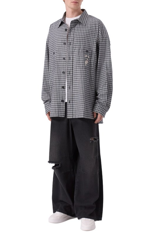 Хлопковая рубашка An Other Date F50DMASI065 Серый  F50DMASI065 Фото 2