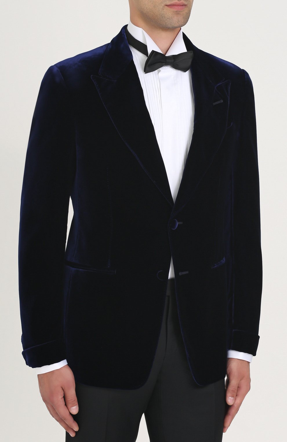 Бархатный однобортный пиджак TOM FORD, арт. 271R40/11SQ40, фото 3