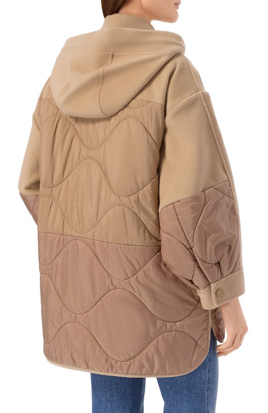 Комбинированная куртка Weekend Max Mara WKD0SS0LA Бежевый  WKD0SS0LA Фото 4