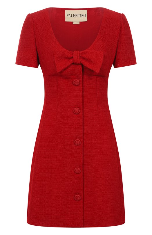 Твидовое платье Valentino 7B0VAH30/90Y Красный 7B0VAH30/90Y