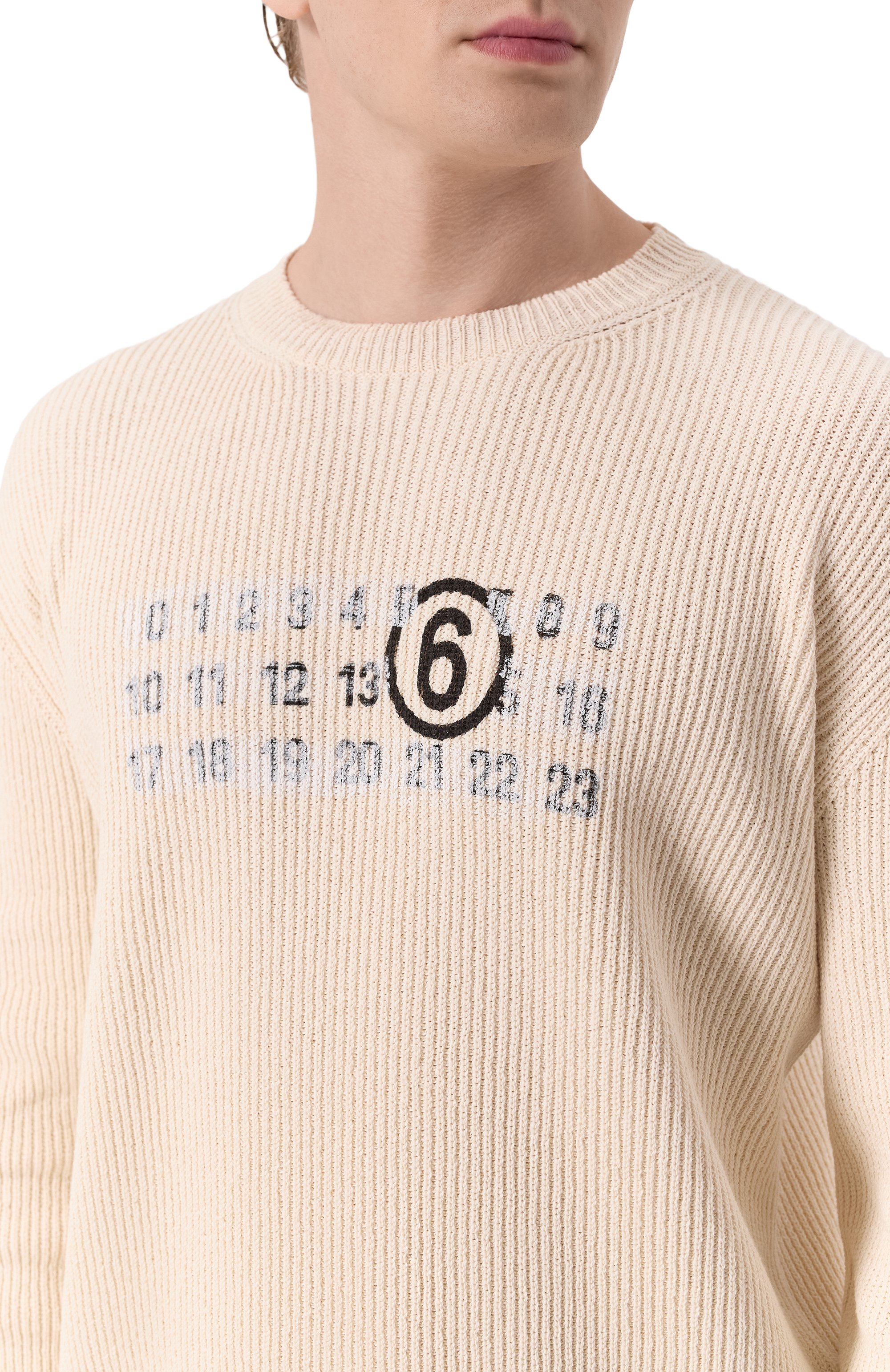 Хлопковый свитер MM6, арт. SH2HL0022/M13124, фото 5