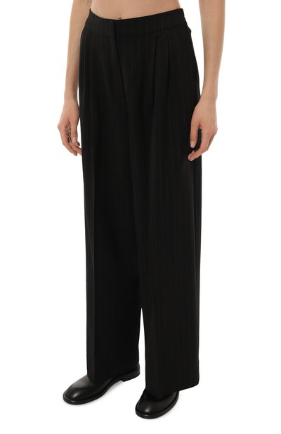 Шерстяные брюки AKHMADULLINA черного цвета по цене 59900 руб., арт. 1224.3B006/W977, фото 3 Шерстяные брюки AKHMADULLINA, арт. 1224.3B006/W977, фото 3