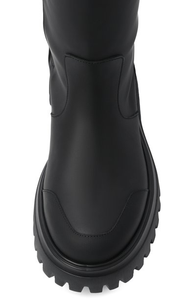 Кожаные сапоги DOLCE & GABBANA черного цвета по цене 65900 руб., арт. D11436/A3M46, фото 4 Кожаные сапоги DOLCE & GABBANA, арт. D11436/A3M46, фото 4