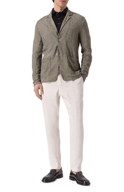 Пиджак изо льна и хлопка TRANSIT, арт. CFUTRZ18531E, фото 2