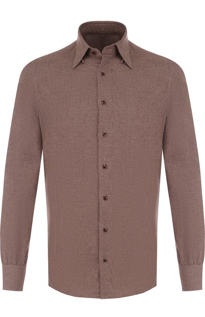 Хлопковая рубашка в клетку ANDREA CAMPAGNA, арт. MELT0N/0002FAN, фото 1