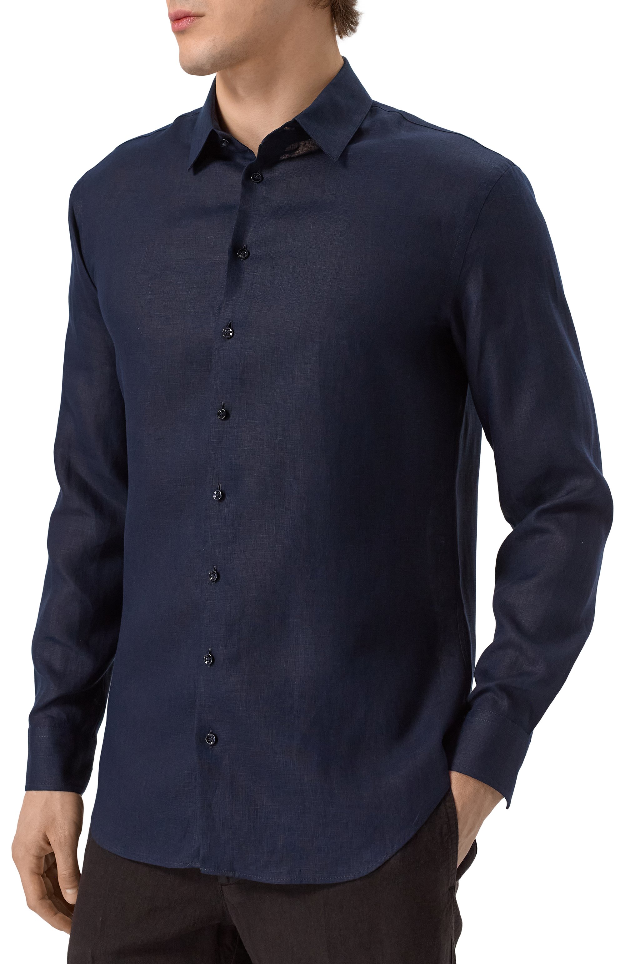 Льняная рубашка GIORGIO ARMANI, арт. 8WGCCZ98/TZC62, фото 3