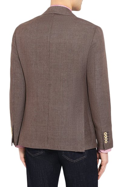 Пиджак из смеси льна и хлопка ELEVENTY, арт. A70GIAA05 TES0A043, фото 4