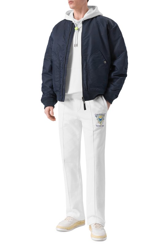 Хлопковое худи Casablanca M-SP26-JTP-292-01 Белый  M-SP26-JTP-292-01 Фото 2