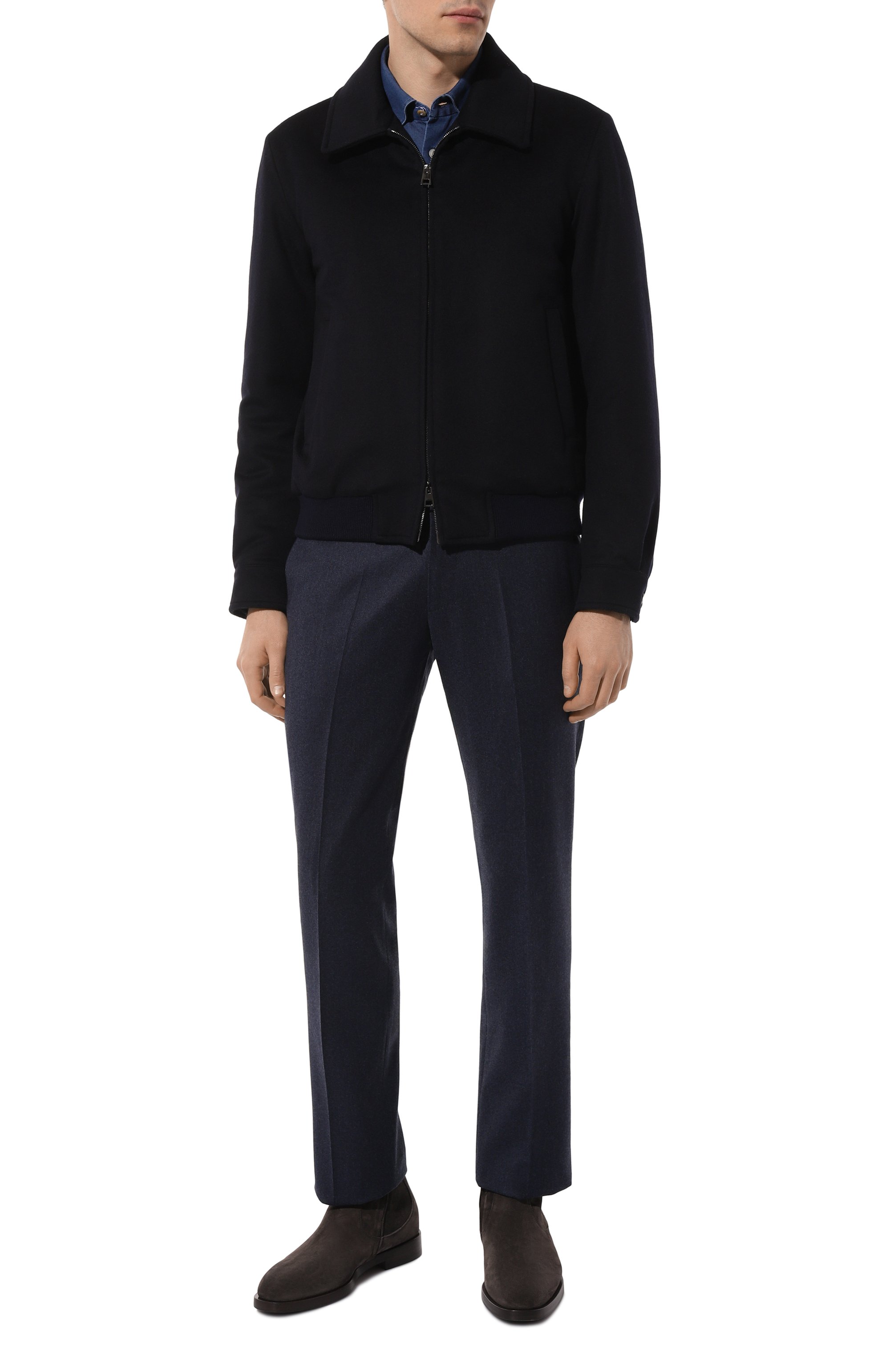 Замшевые сапоги BRUNELLO CUCINELLI темно-серого цвета по цене 149500 руб., арт. MZUPEAV716, фото 2 Замшевые сапоги BRUNELLO CUCINELLI, арт. MZUPEAV716, фото 2