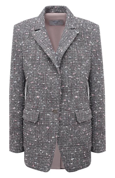 Женский жакет из вискозы SEVEN LAB, арт. J TW grey multi
